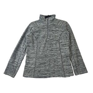 Mountain Hardwear Women's Small 1/4 Zip Fleece Jacket Gray Hiking Outdoor Skiing